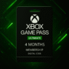 xbox game pass ultimate 4 months global