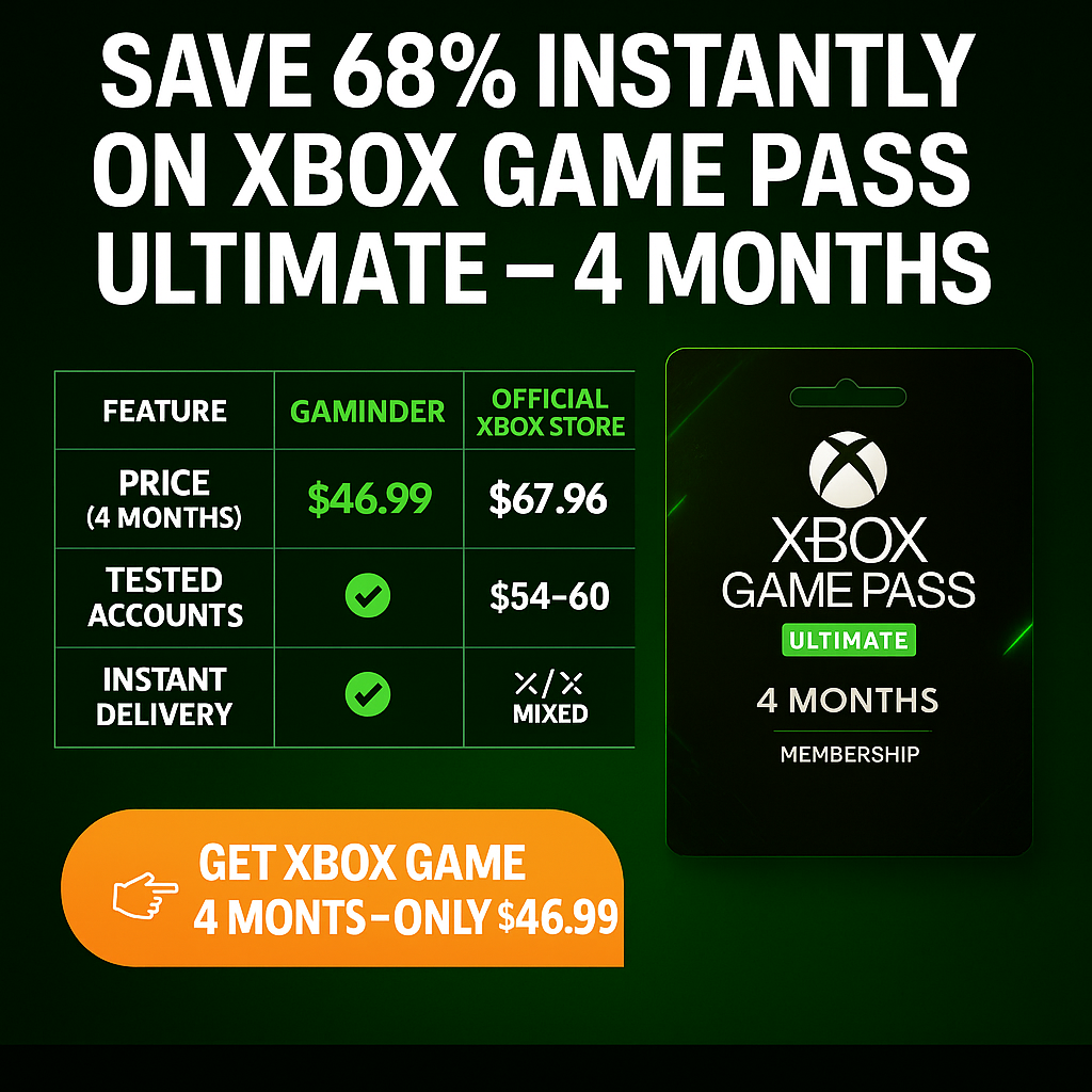 Xbox Game Pass Ultimate 4 Months